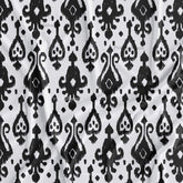 Black & White Digital Printed Ikat Fabric Material Online